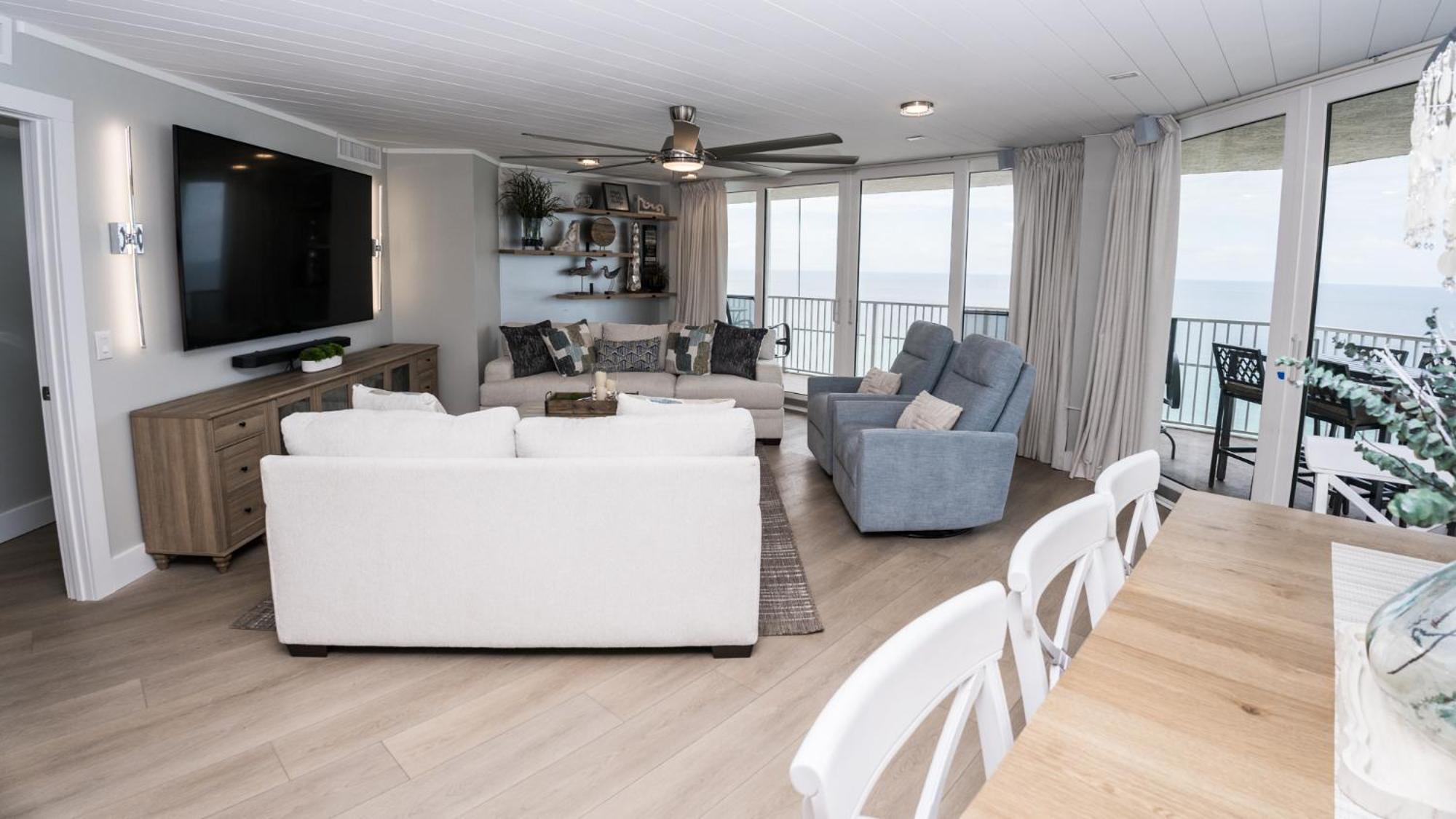 New Rental - 3Br 3Ba Corner Beachfront - 2024 Remodel - 3 Pools, Tiki Hut, Gym, Tennis Panama City Beach Εξωτερικό φωτογραφία