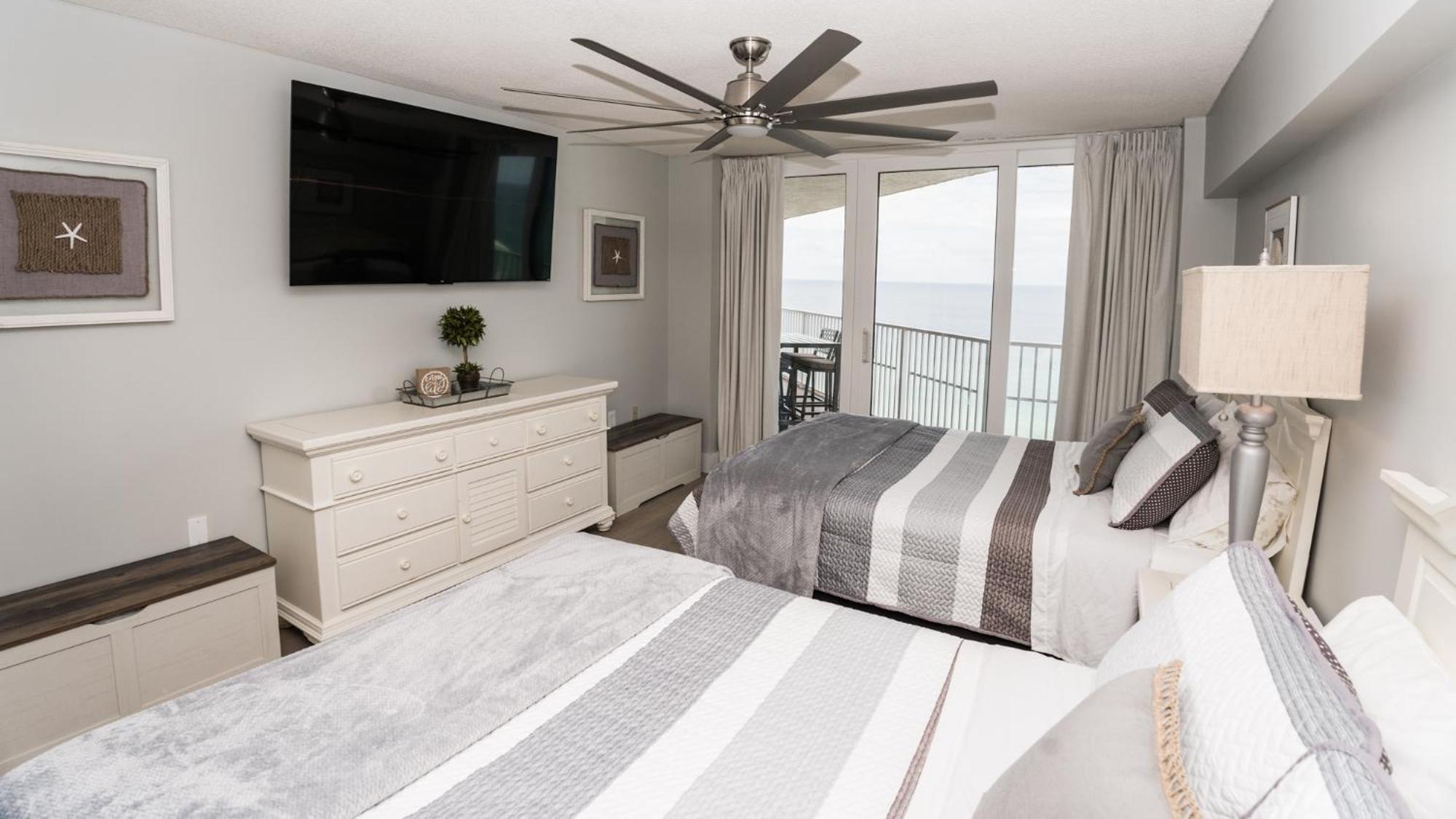 New Rental - 3Br 3Ba Corner Beachfront - 2024 Remodel - 3 Pools, Tiki Hut, Gym, Tennis Panama City Beach Εξωτερικό φωτογραφία