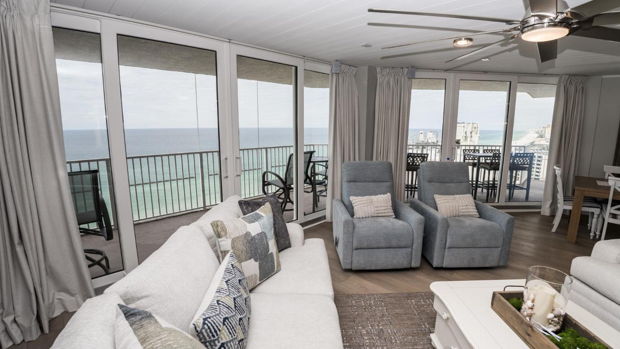 New Rental - 3Br 3Ba Corner Beachfront - 2024 Remodel - 3 Pools, Tiki Hut, Gym, Tennis Panama City Beach Εξωτερικό φωτογραφία