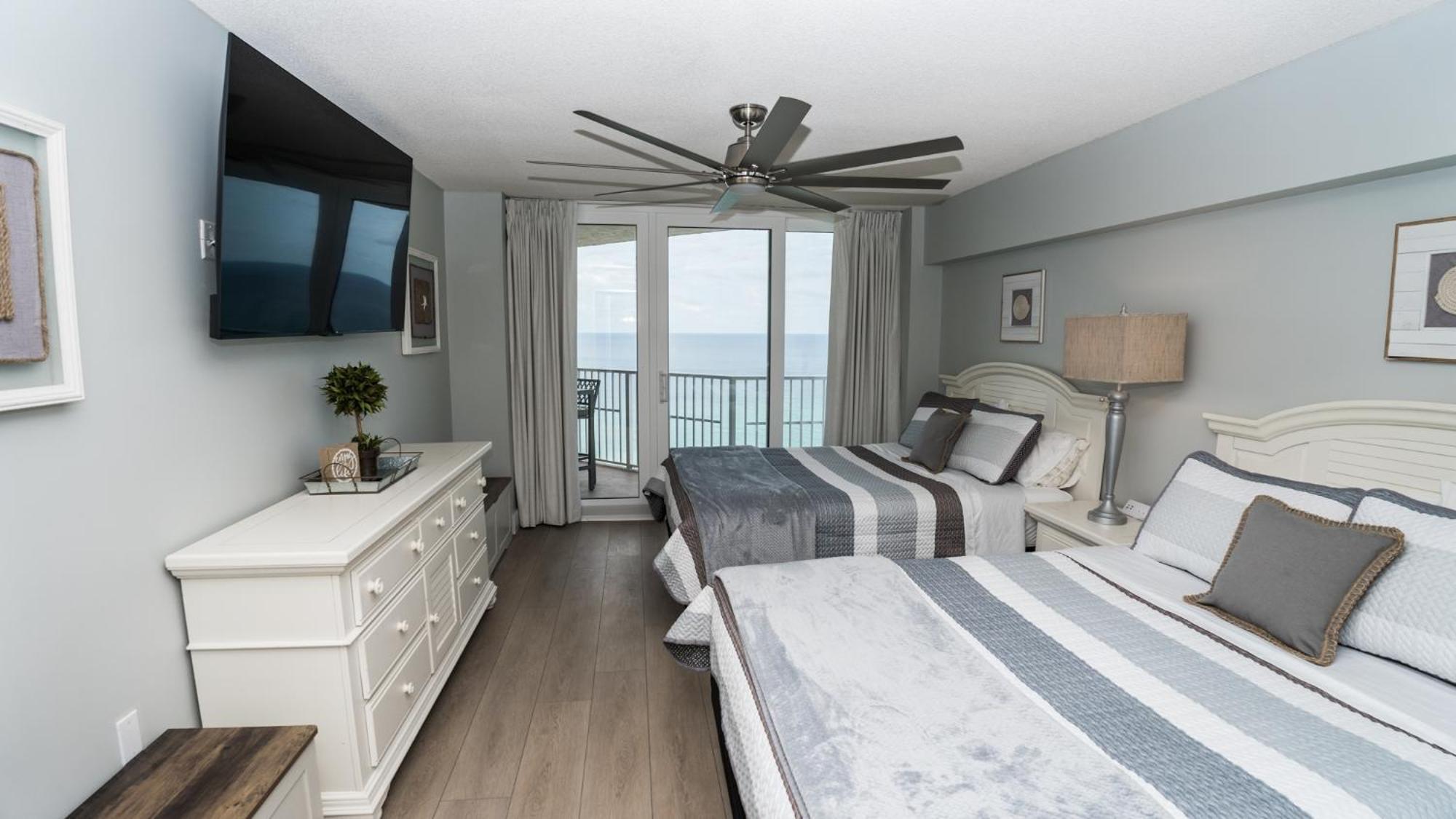 New Rental - 3Br 3Ba Corner Beachfront - 2024 Remodel - 3 Pools, Tiki Hut, Gym, Tennis Panama City Beach Εξωτερικό φωτογραφία