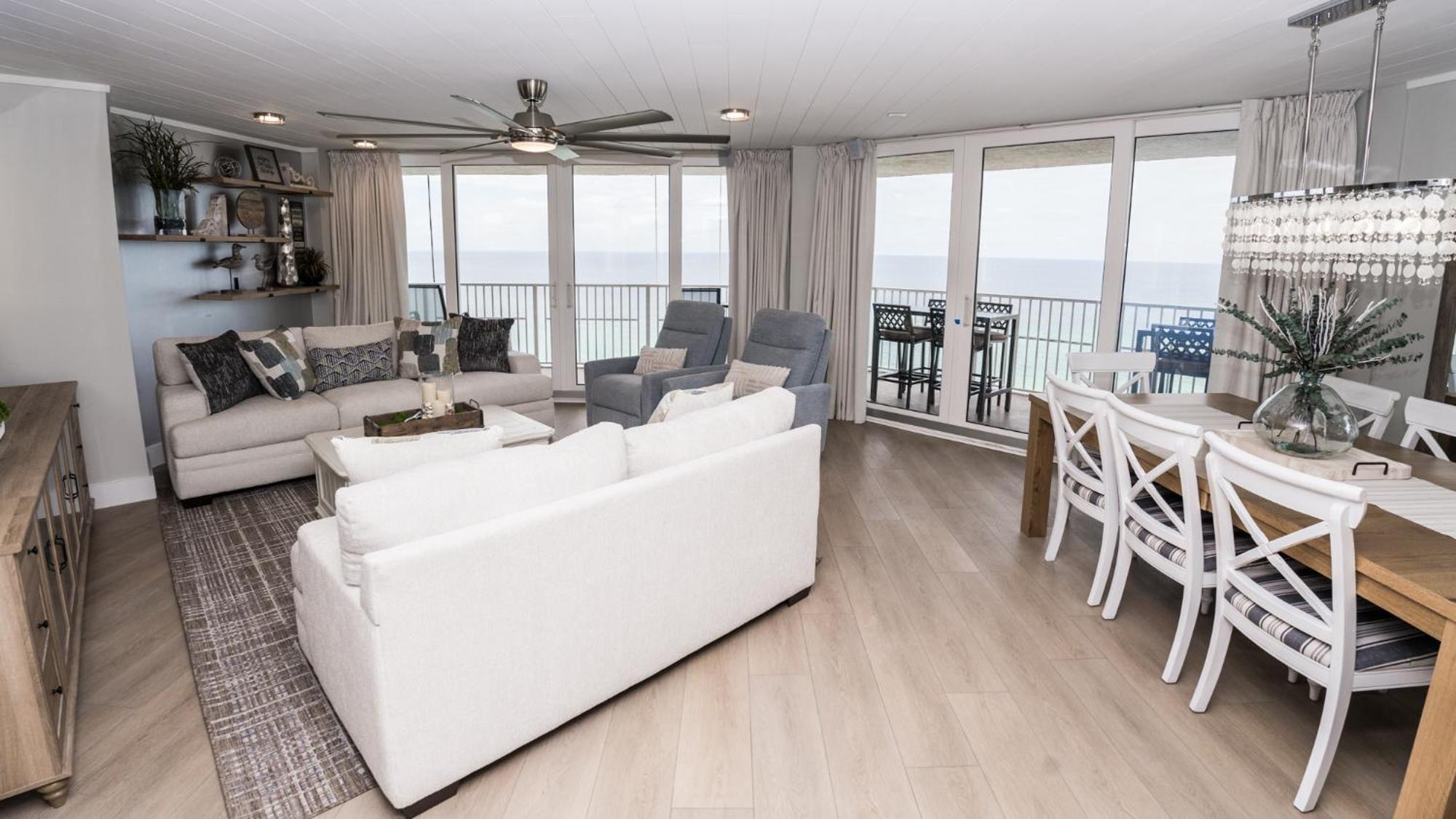 New Rental - 3Br 3Ba Corner Beachfront - 2024 Remodel - 3 Pools, Tiki Hut, Gym, Tennis Panama City Beach Εξωτερικό φωτογραφία